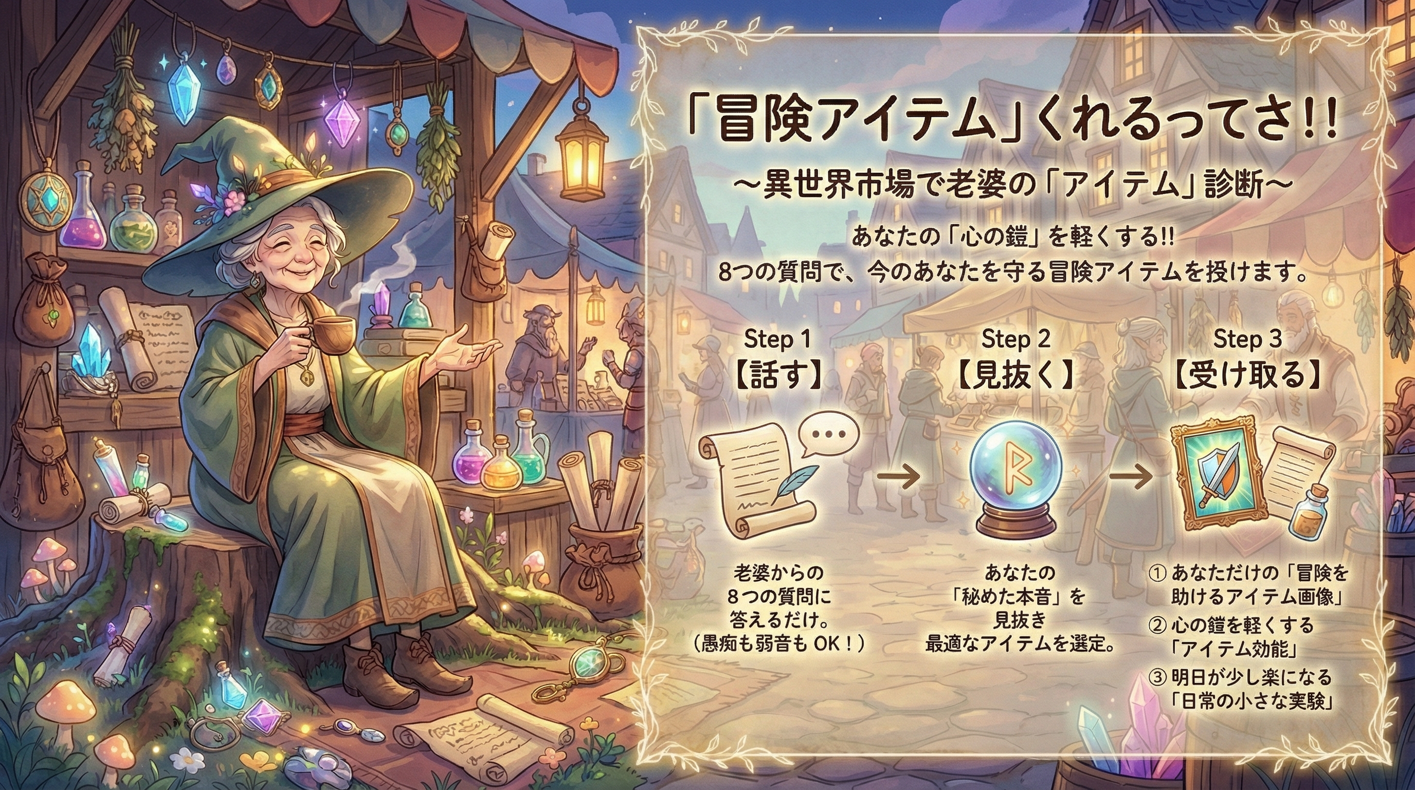 「冒険アイテム」くれるってさ！！