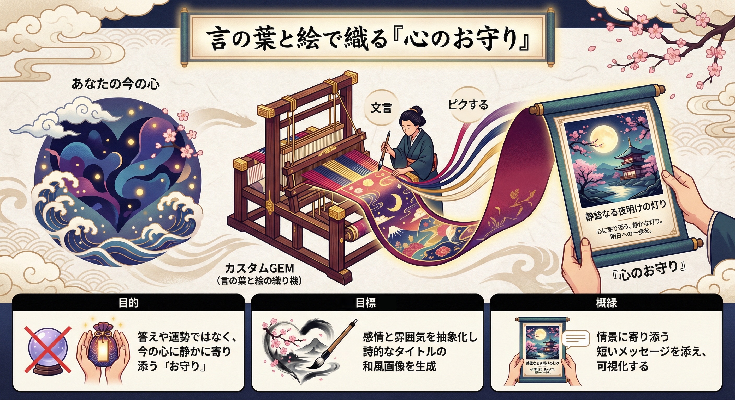 言の葉と絵で織る『心のお守り』